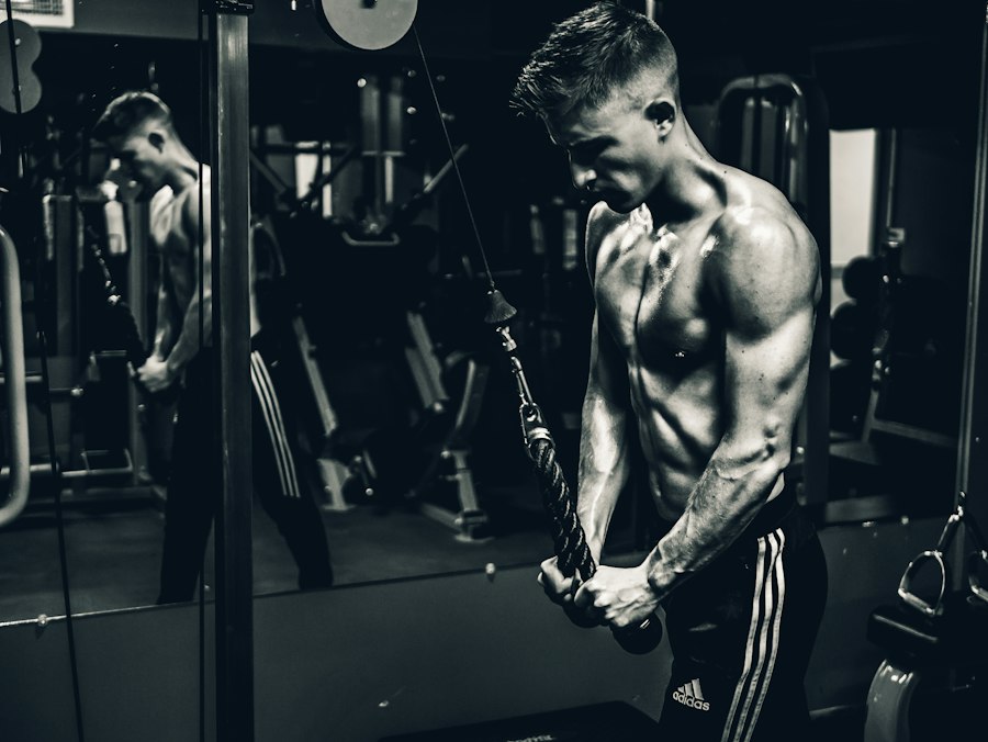 Photo beginner gym workout